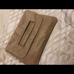 Tan Clutch